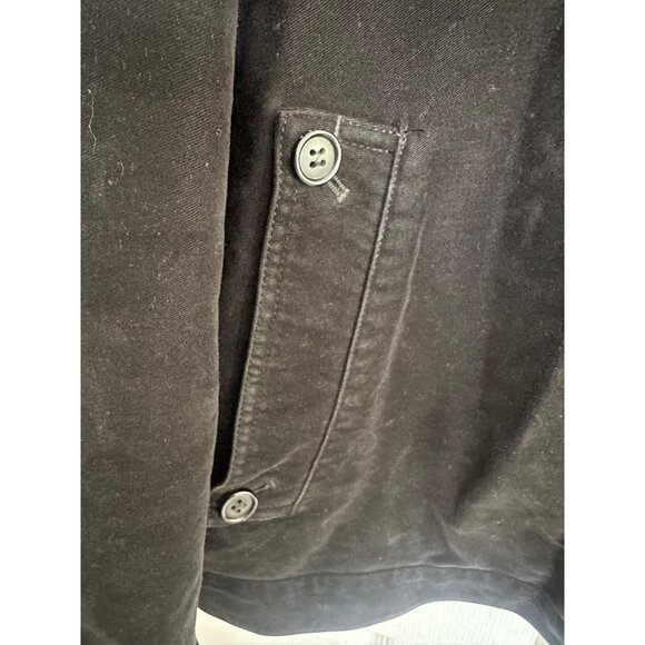 VTG Lacoste 54/6 (XL) Men's Heavyweight Full Zip Black Jacket Crocodile Logo - Picture 6 of 9